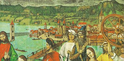 Wandbild Stadtheilige